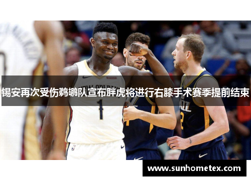 锡安再次受伤鹈鹕队宣布胖虎将进行右膝手术赛季提前结束